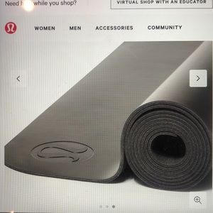 ISO Black Lululemon Yoga Mat